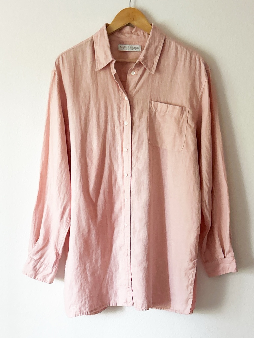 Valerie Stevens 100% Linen Long Shirt